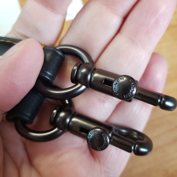 Coach Rogue Glovetanned Leather W/Car Embellishment Black Handbag (F58151) - Picture 15 of 16